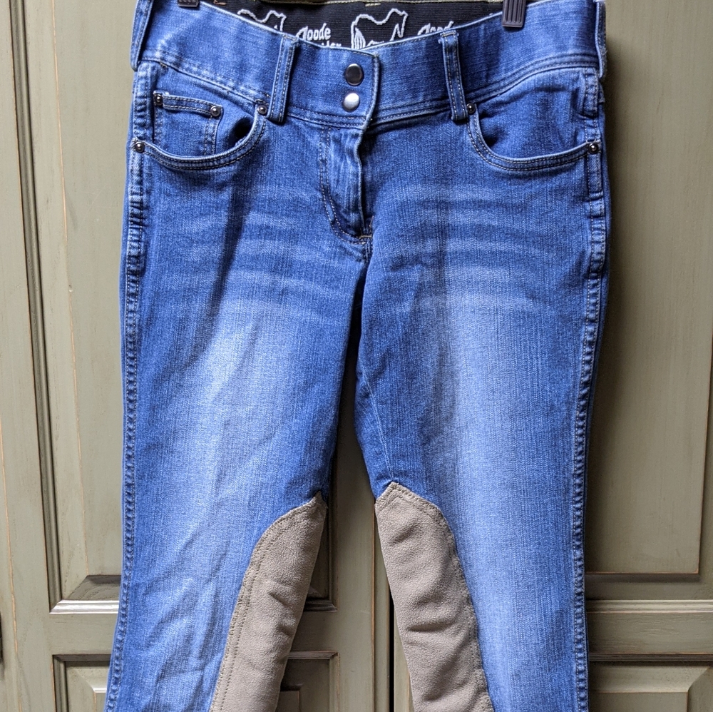GoodeRider Denim Kneepatch Riding Breeches 28R